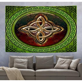 SHRAPHY Celtic Tapestry 60x40 Inches Nordic Vikings Tapestry Irish Round Love Knot Good Luck Tapestry for Living Room Bedroom GTXPUH1631