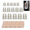 20 Pcs Safety Round Handle Wedges, Wood & Metal Wedges