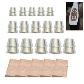 20 Pcs Safety Round Handle Wedges, Wood & Metal Wedges Handle Metal Wedge Hammer Handle Steel Wedges Wedge Kit for Axe Claw Hammer Sledge