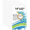 18 Pcs 14" x 22" Poster Board White Poster Board