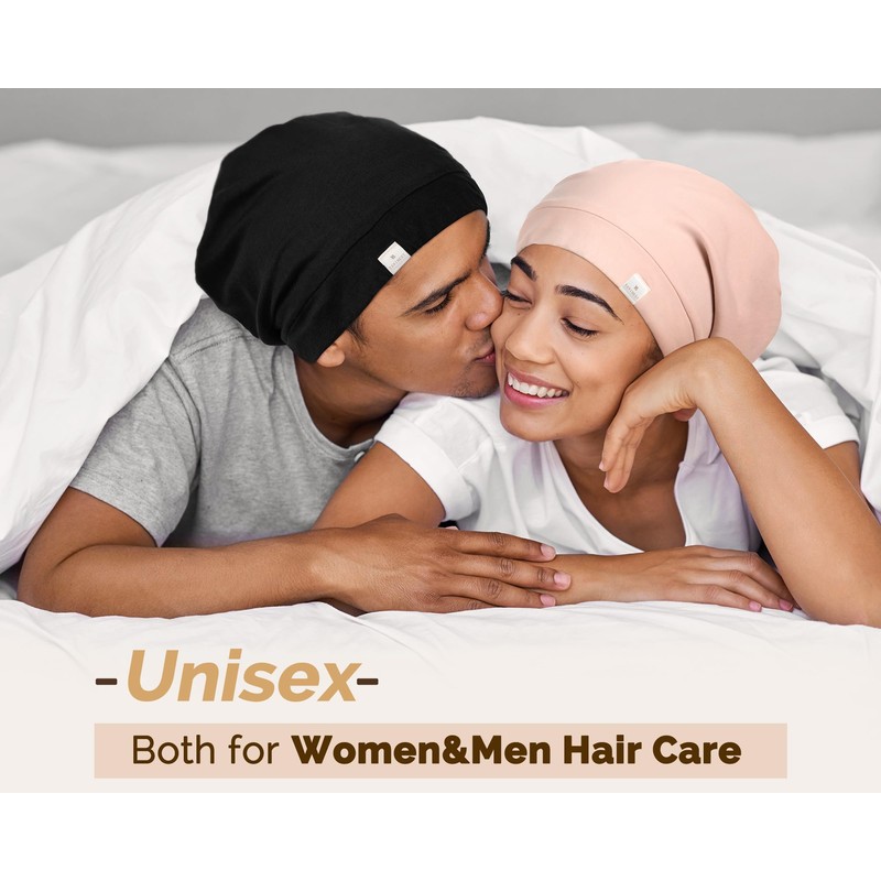 YANIBEST Slouchy Beanie Hat Satin Lined Sleep Cap Satin Bonnet