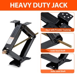 Set of 2 24" RV Stabilizer Jacks,7500LBS RV Trailer Stabilizer Jacks,Heavy Duty RV Leveling Jacks with Stable Base for Leveling & Stabilizering RV Travel Trailer Camper