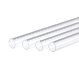 MECCANIXITY Acrylic Pipe Rigid Round Tube Clear 3/8" ID 9/16" OD 3.3ft High Impact for Lighting, Models, Plumbing, Crafts 4 Pack