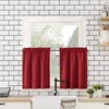 No. 918 Martine Microfiber Semi-Sheer Rod Pocket Kitchen Curtain Valance