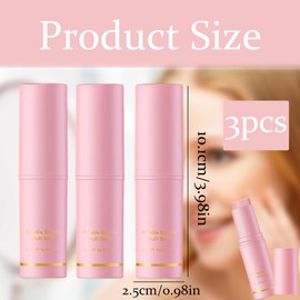 3 Piece Collagen Wand Set, Pure Collagen Wand Stick for Face, Pink Hydration and Wrinkle Care Wrinkle Bounce Multi Balm Ideal for Dry Skin and Makeup Enthusiasts