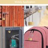 Recogwood 2Pcs Brass Padlock, 30mm Heavy Duty Long Shackle Padlocks,