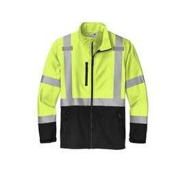CornerStone Unisex ANSI 107 Class 3 Soft Shell Jacket, Safety Yellow, XX-Large