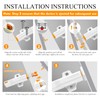 SNOMEL 2 Pieces Plastic Push to Open Cabinet Hardware, Rebound