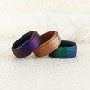 Knot Theory Cosmic Purple Silicone Ring for Men - Sophisticated