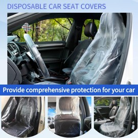 Universal Disposable Steering Wheel Cover with Elasticity-100 PCS Easy to Install Steering Wheel Shield, One-time Use Car Steering Wheel Protector for Auto Truck Bus, Keep Auto Interior Clean Sanitary