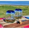 Dos Sueños Hand Blown Mexican Stemless Wine Glasses - Set