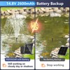 POPOSOAP 2600mAh Battery Backup for Solar Fountain Pump, 14.8V-16.8V Battery