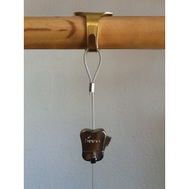 STAS Brass/Gold Molding Hooks - 10 Pack, Victorian-Style Dado & Crown Moulding Picture Rail Hangers for Art & Photos