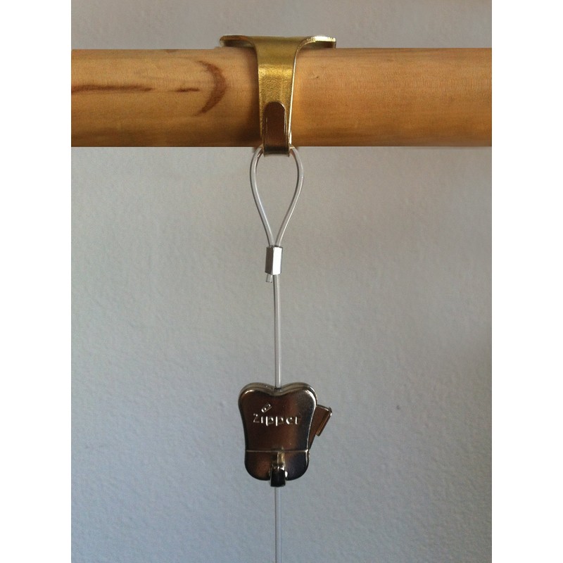 STAS Brass/Gold Molding Hooks - 10 Pack, Victorian-Style Dado &