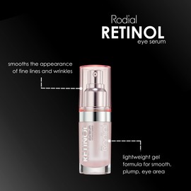 Rodial Retinol Eye Serum 15ml | Smoothing Serum with Retinol and Hyaluronic Acid | Illuminating Under Eye Gel | Hydrating Eye Serum | Lightweight Gel Formula