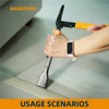 MANUFORE 4pcs Pry Bar Nail Puller Set, 12” Flat Pry