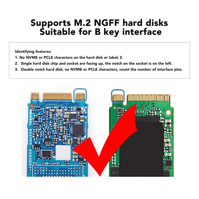 M.2 NGFF3.1 SSD Enclosure NGFF3.1 Aluminum Alloy Hard Drive Enclosure