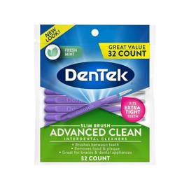 DenTek - Slim Brush Interdental Cleaners - 32PK - Pack of 2 by DenTek