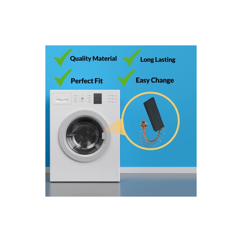 WASHİNG MACHİNE MOTOR CARBON BRUSHES PAİR FOR BOSCH CLASSİXX 1200