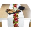 Fabric Textile Products Autumn Apple Harvest Border Table Runner 12"x72"