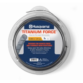 Husqvarna Titanium Force 0.095-Inch, 280-Foot Spooled String Trimmer Line, Professional Grade Copolymer Weed Eater Line with Cutter