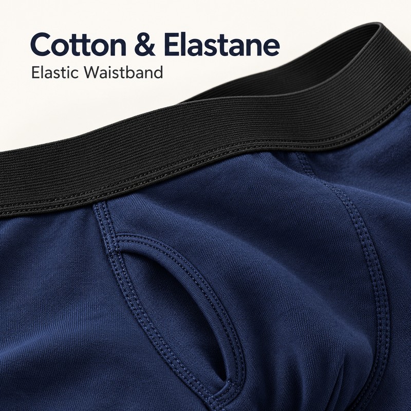 Men's Absorbent Incontinence Boxer Shorts for Urinary Leaks – Washable