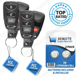 RemoteSuperMarket 2 For 2007 2008 2009 2010 Hyundai Sonata Elantra Keyless Entry Remote Key Fob