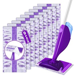 9 Count Mopping Pads Refills Compatible with Swiffer WetJet, Disposable Multi Surface Floor Cleaning Spray Mop Refill Pads, Multi-Layer Wet Dry Use for Hardwood Floor