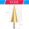CEEYSEE 3 Pieces Hex Shank Step Drill Bit Set HSS