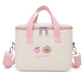 Mommy Bag Cartoon Oxford Fabric Durable Large Capacity Vivid Colors Stroller Organizer for Baby Necessities Pink