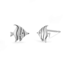Boma Jewelry Sterling Silver Tropical Fish Stud Earrings