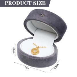 XIZAO Velvet Necklace Box Jewelry Gift Boxes Pendant Bracelet Display Case Jewelry Organizer for Wedding Engagement Anniversary