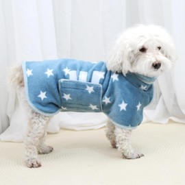 Zorela Dog Drying Coat, Super Soft Coral Velvet Dog Drying Towel Robe, Microfiber Dressing Gown Bathrobe Towel Robes for Drying Dogs After Bath, Swim, Beach, Pool