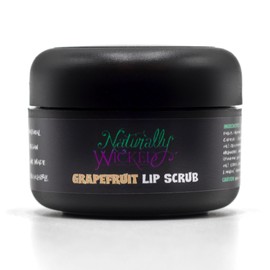 Naturally Wicked Grapefruit Lip Scrub | Natural & Vegan Sugar Exfoliant For Lips | 15ml