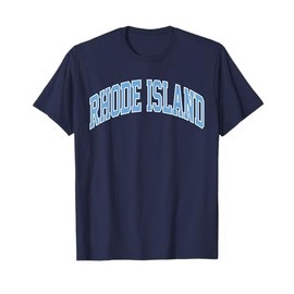 Retro Rhode Island Souvenir Classic Rhode Island Light Blue T-Shirt