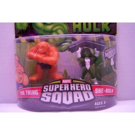 Incredible Hulk Movie Series 2 Super Hero Squad 2-Pack She-Hulk and Thing by Hasbro