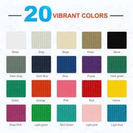 Azobur 20 PCS Multi-Colored Iron on Patches for Clothing Repair, Fabric Patches for Clothes Repair and Decoration (3.5"X 5")