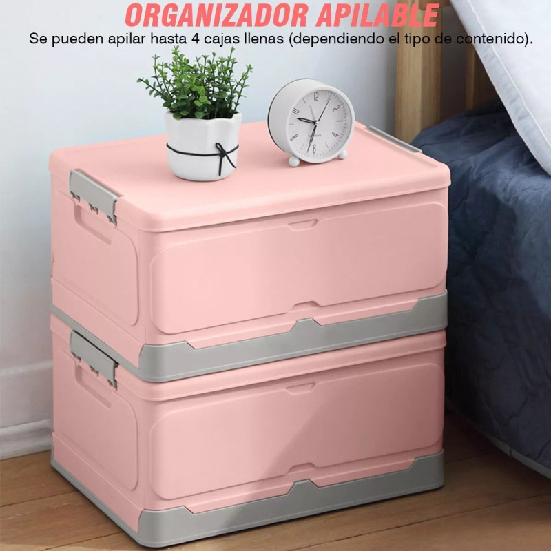 Trixter Caja Almacenamiento Plegable Plástico Organizador Hogar Tapa