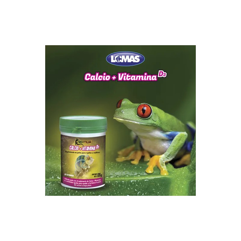 Suplemento De Calcio Con Vitamina D3 Para Reptiles