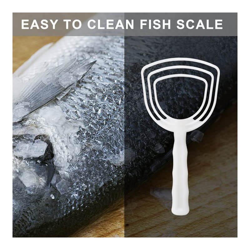 BOLEXION White Poly Bone Dust Scraper, Meat & Fish Scraper,