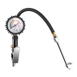 Erato Digital Tyre Inflator with Air Pressure Gauge 0-16 Bar (220 PSI) Self-Clamping Air Pressure Inflator Quick Air Connector High Precision Tyre Pressure Gauge for Car Motorcycle Bicycle Truck
