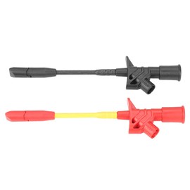 Demeras 2Pcs Insulation Piercing Test Clip, Heavy Duty Insulation Wire Piercing Probe Clip Test Needle Hook Multimeter Testing Probes