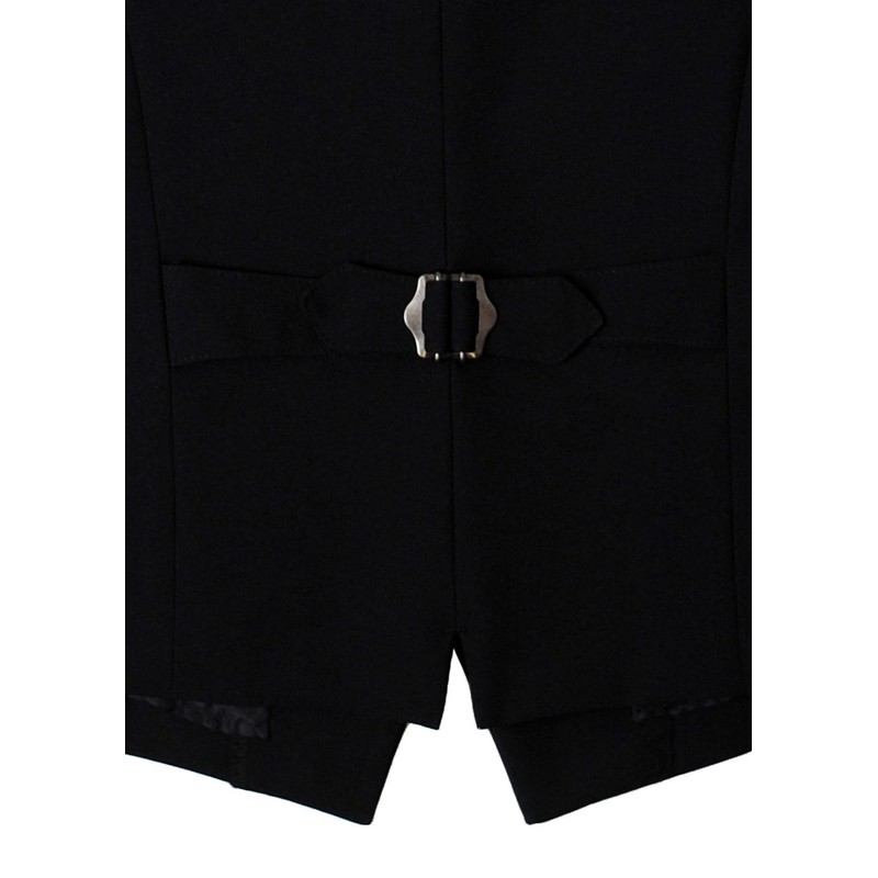 Arbe AS8064-10 Women's Black Collarless Formal Cafe Bar Vest Women's