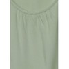 Street One Women's Blouse Top with Frills, Soft Moss Green