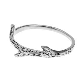 AeraVida Everyday Nature's Tree Branch .925 Sterling Silver Ring | Elegant Wedding Rings For Women | Casual Comfort Fit Silver Rings for Women | Couple Unisex Ring | Sterling Silver Rings Sizes (6)