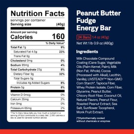 UCAN Energy Bars 2-Pack Bundle – Peanut Butter Fudge | 24 Bars Total (2 x 12 ct Boxes) | Low Sugar, Non-GMO, Keto-Friendly, Plant-Based, Gluten-Free, 1.4oz Bar