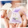 Ciieeo 20pcs Lavender Sachet Bags Breathable Mesh Drawstring Pouches for
