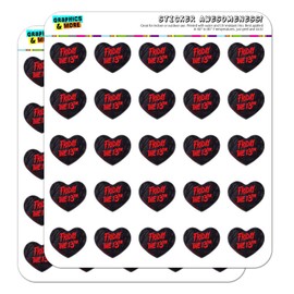 Friday The 13th Logo Heart Shaped Planner Calendar Scrapbook Craft Stickers