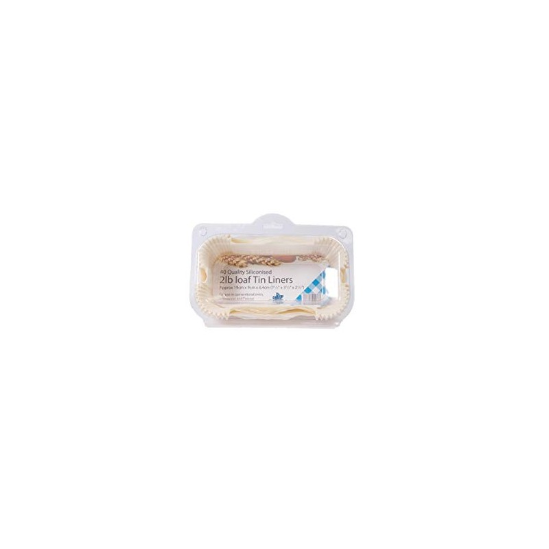 Essential Housewares FP2LOAF Pack of 40 Greasproof 2lb Loaf Tin