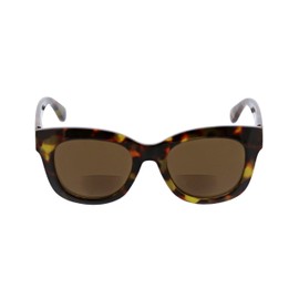 Peepers by PeeperSpecs Women's Center Stage Sun Oversized Sunglasses, Tortoise-Bifocal, 51 + 2.5